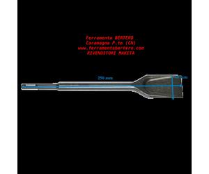 SCALPELLO AUTOAFF. PIATTO ATTACCO SDS PLUS MAKITA per martello 40x250 mm B-14059