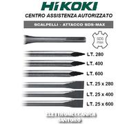 SCALPELLO CON ATTACCO SDS MAX PER MARTELLO DEMOLITORE 6 PEZZI HITACHI HIKOKI