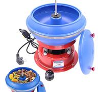 Scalpello e lucidatrice per gemme, potente, lucidatrice vibrante, capacità di lucidatrice vibrante per gioielli in metallo, smerigliatrice, smerigliatrice, rosso-bluebarrel-8