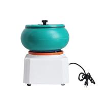 Scalpello e lucidatrice per gemme, potente, lucidatrice vibrante, capacità di lucidatrice vibrante per gioielli in metallo, smerigliatrice, smerigliatrice, Greenbarrelwithwhitebackground-17