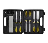 Scalpello for legno, resistente, bordo smussato, antiscivolo, lavorazione del legno, scalpelli a mano affilati con manico completo, for intaglio, taglio, rasatura, modellatura, raschiatura, taglio (S