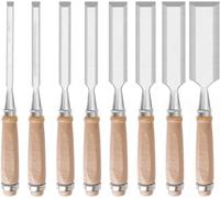 Scalpello for legno Set di scalpelli for intaglio del legno for intaglio del legno, carpenteria, rifinitura dei bordi, larghezza della testa della taglierina - 6 mm, 10 mm, 14 mm, 18 mm, 22 mm, 26 mm,