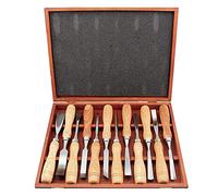 Scalpello Per Intagliare A Mano La Lavorazione Del Legno Con Manico Comodo E Scatola Di Legno, Adatto Per Torni Da Intaglio Per Mobili Per Intaglio Di Radici Per Intaglio Del Legno, Set Di Scalpelli