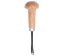 Scalpello per Intaglio del Legno Coltello Taglio per Sgorbia Dritta Scalpello Inciso Manico in Faggio Lama in Acciaio Manico a Fungo Accessori Artigianali Fai-da-te per Principianti Hobbisti Lavora