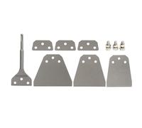 Scalpello per la rimozione delle piastrelle, kit raschiatore per pavimenti ultra sottile per martello elettrico con lame in acciaio a molla trattate termicamente e manico rotondo per la rimozione di