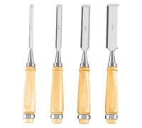 Scalpello per Legno | 4 Pezzi Ergonomici per Intaglio di Precisione - Set di Utensili per Legno,Ideali per Intaglio di Precisione, Carpenteria, Scultura, Restauro, Fai da Te e Progetti