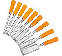 Scalpello per legno professionale da 9 pezzi, chiodi a coda in metallo, taglierina in acciaio al vanadio Scalpello per intaglio Strumento per falegname fai-da-te Set di utensili manuali per pala piatt