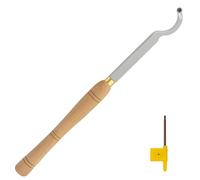 Scalpello per Tornitura a Collo di Cigno con Inserti in Carburo di Tungsteno Ci3 12mm, Per Legno Duro e Tenero,Utensile Professionale per Intaglio e Svuotatura