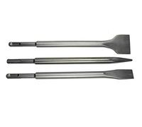 Scalpello piatto 20/40 x 250 mm e scalpello a punta 14 x 250 mm, 3 pezzi