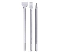 Kwb kit set 3 scalpelli in acciaio temprato attacco SDS MAX puntale scalpellino