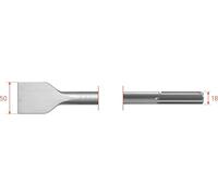 Scalpello sds-max largo 50x400 mm ECEF