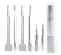 Scalpello SDS Plus 6 Pezzi, Punte SDS Plus per Calcestruzzo, Pietra, 20x150mm&20x250mm Scalpello Piatto, 14x150mm&14x250mm Punte a Punta, 40 * 250mm per Piastrelle,