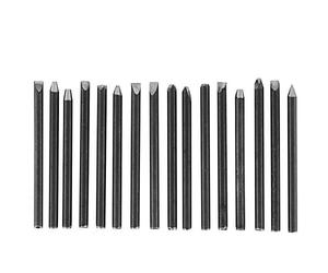Scalpello, timbro per gioielli in metallo portatile e conveniente, 20 pezzi con manico antiscivolo per impronta, acciaio resistente alla ruggine, ideale per il processo di creazione di gioielli (16