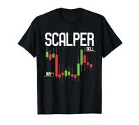 Scalper Compra e Vendi Trading Scalping Design Maglietta con Stampa Grafica Economica