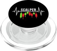 Scalper Heartbeat - Linea di impulsi di trading di scalping di criptovalute PopSockets PopGrip per MagSafe