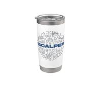 Scalper - Scalping di criptovalute e trading di criptovalute Bicchiere termico in acciaio inox doppia parete