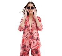 Scalpers - Blazer in lino rosso tie-dye M