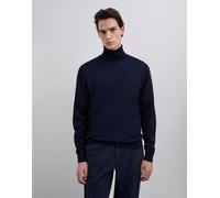 Scalpers - Dolcevita classico in tricot blu navy L