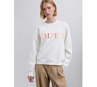 Scalpers - Felpa color écru con logo multicolore-Neutro XL