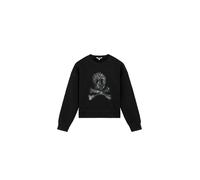 Scalpers Felpa 'Skullflock' grigio / nero Donna Scalpers XS