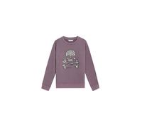 Scalpers Felpa 'Zebraskull' lilla / nero / bianco Bambini Scalpers 140