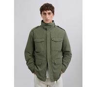 Scalpers - Giacca stile militare color kaki scuro-Verde XL
