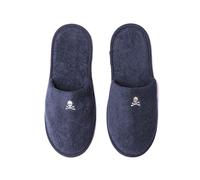 Scalpers Home Sneakers semplici con logo ricamato 100% Cotone, Blu navy, 33/38 EU