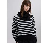 Scalpers - Joy - Maglione a collo alto nero a righe L