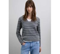 Scalpers - Joy - Maglione squadrato grigio a righe-Multicolore S