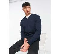 Scalpers - Maglione con scollo a V blu navy XL