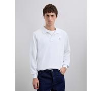 Scalpers - Polo basic bianca a maniche lunghe-Bianco XL