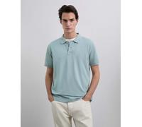 Scalpers - Polo basic blu con teschio XS