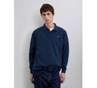 Scalpers - Polo basic blu navy a maniche lunghe L