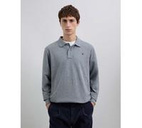 Scalpers - Polo basic grigia a maniche lunghe-Grigio XS