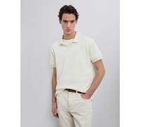 Scalpers - Polo testurizzata color crema-Bianco S