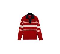 Scalpers Pullover 'Vintage' beige / navy / rosso Uomo Scalpers XL