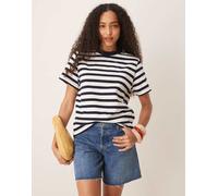 Scalpers - Solid - T-shirt a righe blu navy-Multicolore XL