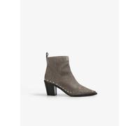 Scalpers - Stivaletti vintage grigio chiaro con borchie 38