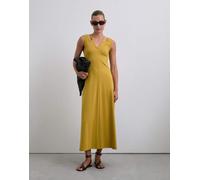 Scalpers - Vestito midi color senape con cut-out-Giallo S