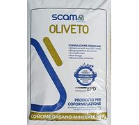 SCAM OLIVETO 25KG CONCIME Organo Minerale NPK con Boro, Ferro e Zinco concime per l'olivo