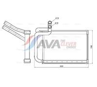 Riscaldatore abitacolo Alette di raffreddamento saldate HY6603 per HYUNDAI