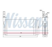 NISSENS Scambiatore di Calore Radiatore per Fiat Croma 2000 I.e Lancia Thema