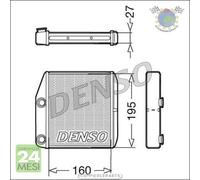 Scambiatore calore riscaldamento abitacolo Denso per ABARTH GRANDE FIAT PUNTO F
