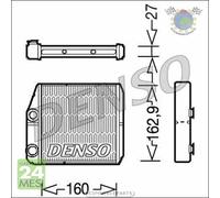 Scambiatore calore riscaldamento abitacolo Denso per FIAT DUCATO #il