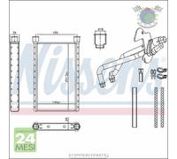 Scambiatore calore riscaldamento abitacolo Nissens per BMW X1 E84 xDrive sDr #ll