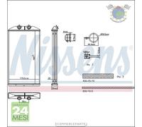 Scambiatore calore riscaldamento abitacolo Nissens per IVECO DAILY VI