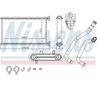 Scambiatore di calore, riscaldamento interno NISSENS 707190