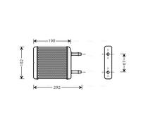 Scambiatore calore, Riscaldamento abitacolo per CHEVROLET DAEWOO MATIZ SPARK