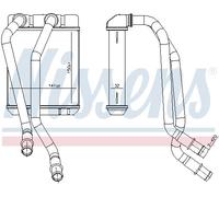 NISSENS 707303 Scambiatore calore per riscaldamento abitacolo