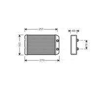 Scambiatore calore, Riscaldamento abitacolo per FIAT BRAVO STILO